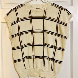 Vintage petite sleeveless sweater